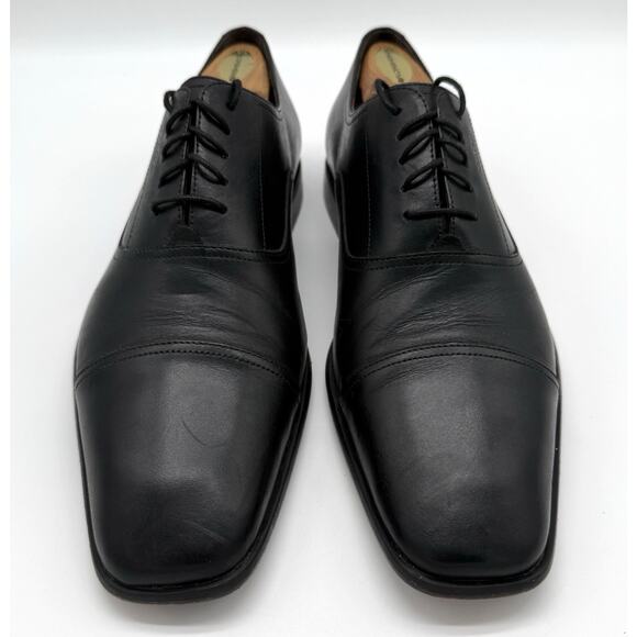 Bruno Magli Men's Shoes 10 Leather Lace-Up Oxford Dress Cap Toe Lightly Used - Picture 3 of 13
